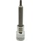 Dynamic Tools 1/2 Drive Torx Head, T27 Long Bit, Chrome Finish Socket D013727 - alternate 1